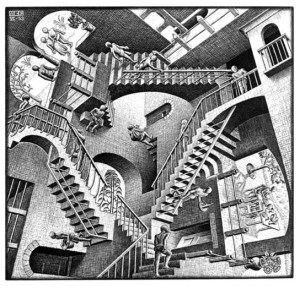 M.C. Escher's Relativity